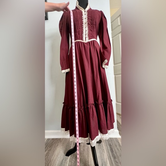 Vintage 1970s Gunne Sax by Jessica San Francisco Victorian Prairie Dress size 9 - Picture 8 of 9